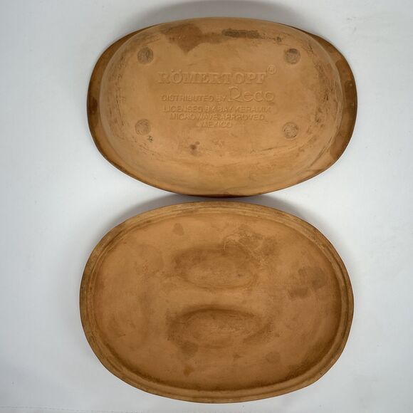 Romertopf Clay Bake Roaster Large Terra Cotta by RECO Used Bay Keramik - Picture 5 of 5